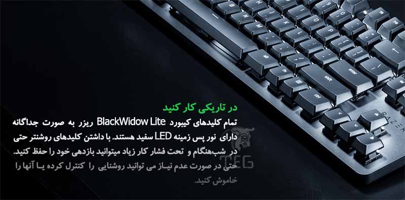 Keyboard Razer Blackwidow Lite Black