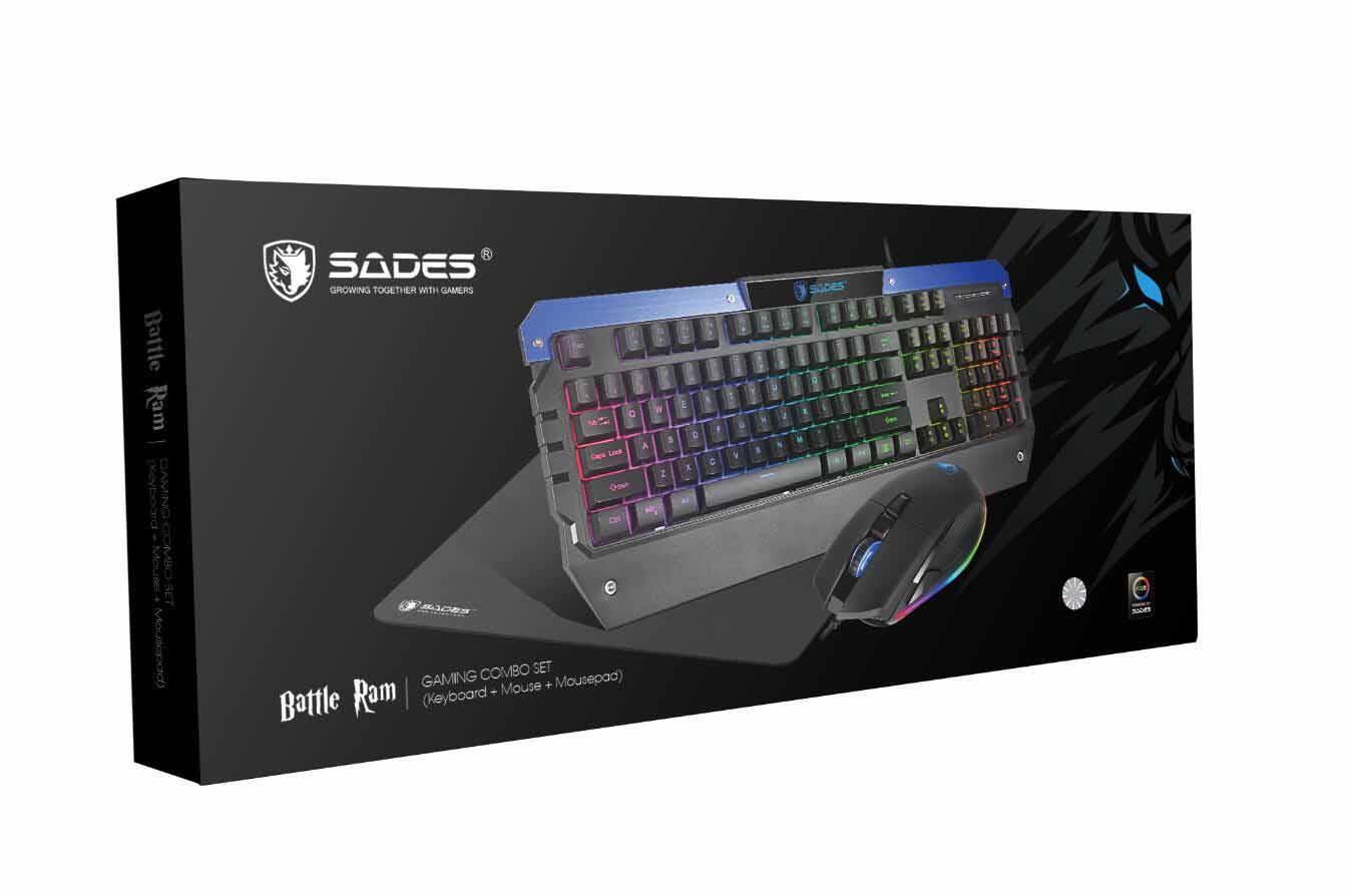 sades battle ram gaming combo set