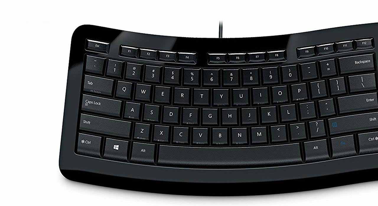 microsoft keyboard curved