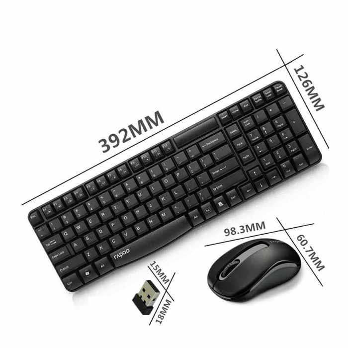 rapoo wireless keyboard and mouse x1800s