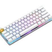 خرید کیبورد بازی گلوریس مدل GMMK-Compact رنگ سفید یخی Keyboard Gaming Glorious white (4)