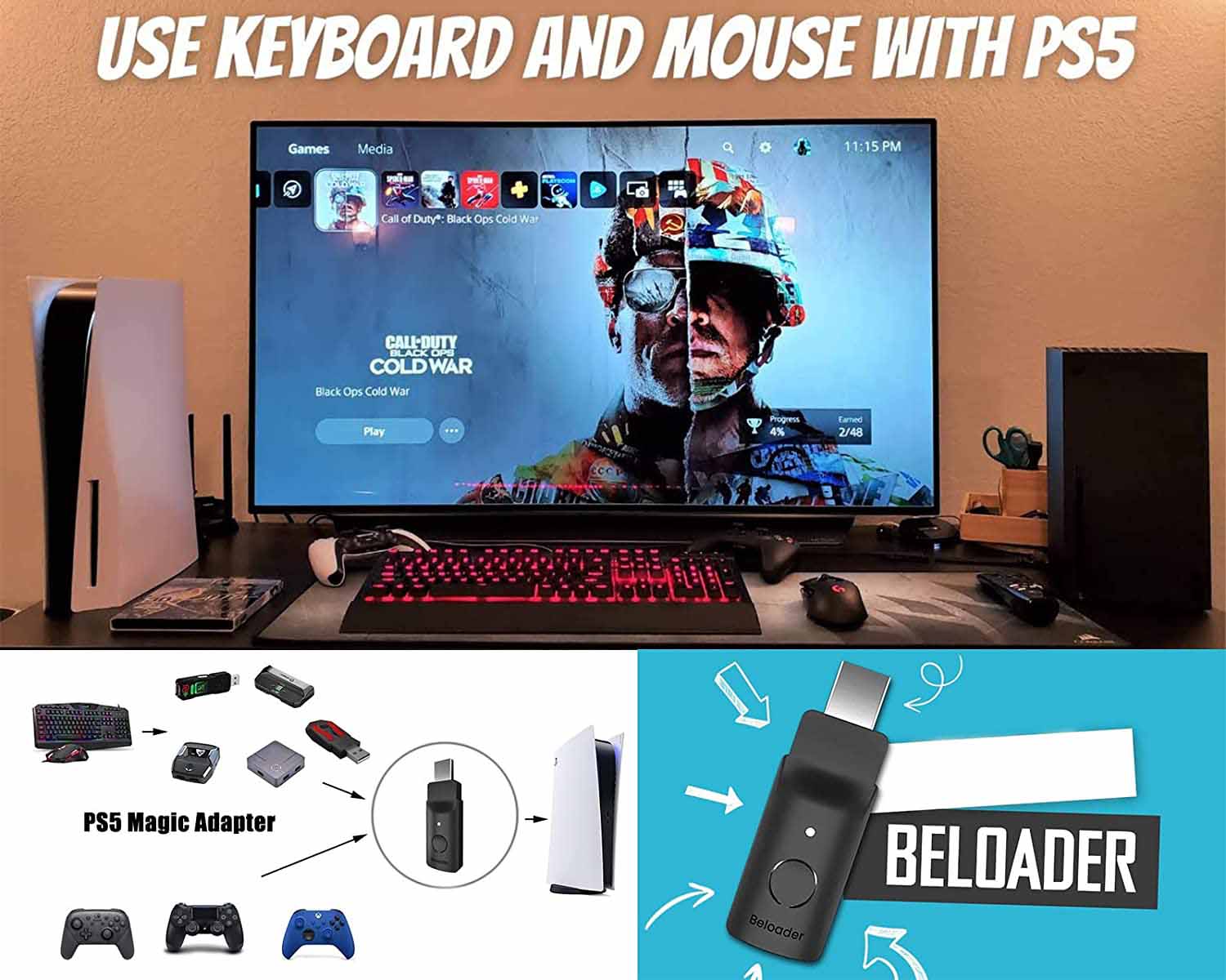 ps5 keyboard and mouse converter